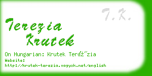 terezia krutek business card